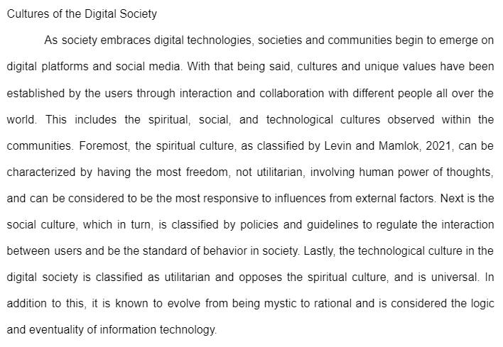 A Part of "Age of Information" Essay